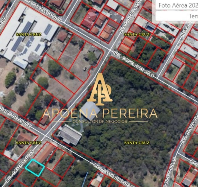 Terreno no Santa Cruz I com 307,10m² próximo ao antigo Hospital Santa Cruz